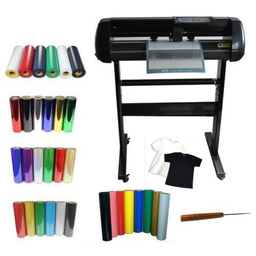 24&#034; Vinyl Cutting Plotter &amp; 5 kinds of Heat Transfer Vinyl Cutting Mat KIT