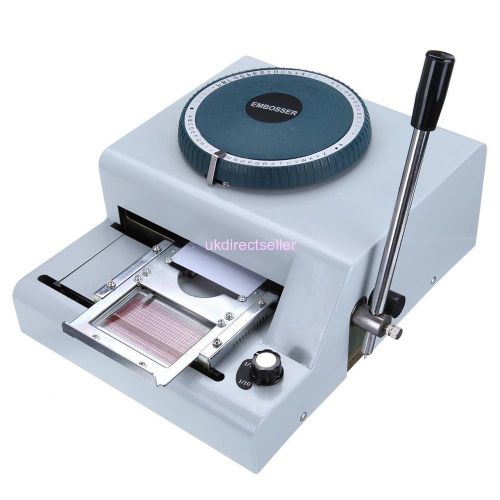 Update 68-Character New PVC Manual Credit Card Embossing Machine Embosser