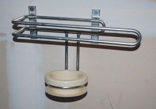 Roll bag rack ~ plastic bag, polyethylene &amp; paper roll holder ~ retail or home for sale