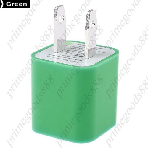 Universal USB Pin Plug US Power Adapter AC Wall Charger Charge Plugs Green