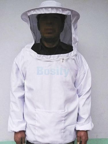 Beekeeping Jacket Veil Bee Keeping Suit Hat Pull Over Smock Protective Equipment