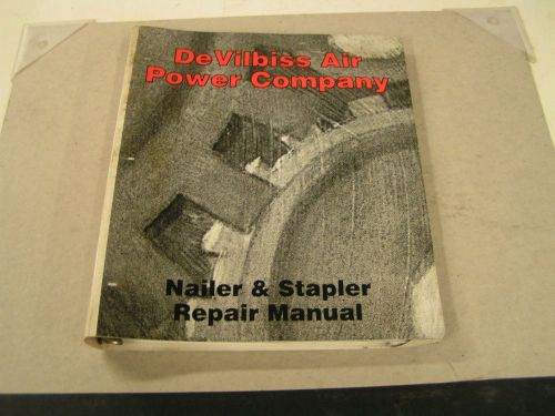 DEVILBISS AIR POWER NAILER/STAPLER DEALER VINTAGE PARTS/SERVICE BINDER