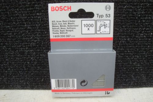 1000 X BOSCH TYPE 53 12MM STAPLES 1 609 200 367