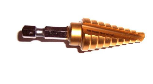 Champion msd-hex-3 1/4-3/4 titanium coated step bit for sale