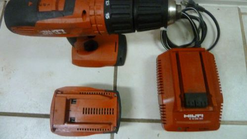 HILTI SFH 18-A  Li-Ion 1/2&#034; Cordless Hammer Drill/Driv , charger Li-Ion battery