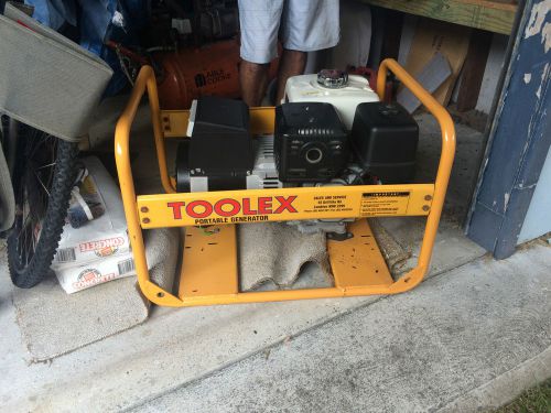 Generator Toolex portable  TH7 7KVA driven by Honda GX390