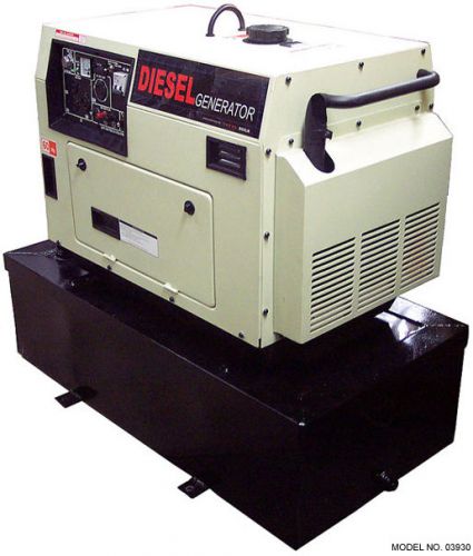 Super quiet 6kw 6 kw diesel generator **150 hr run time on one tank!!** for sale