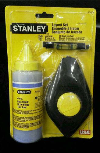 USA Made Stanley Chalk Line Layout Set 47-672