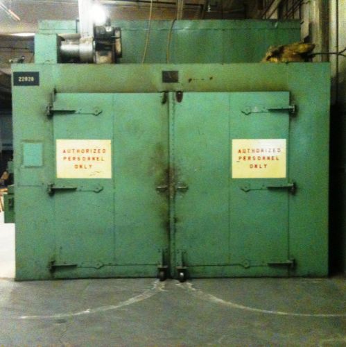 No reserve!  industrial batch burnout oven curing paint booth gas large for sale