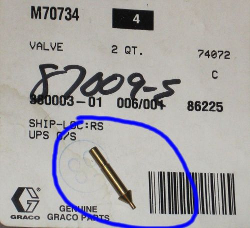 Graco 2 qt needle valve m70734 for 2 quart pressure pot for sale