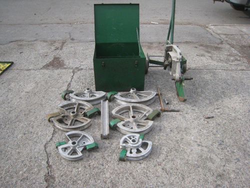 Greenlee 1818 1/2&#034; to 2&#034; rigid / emt complete shoe group w/ parts bender for sale