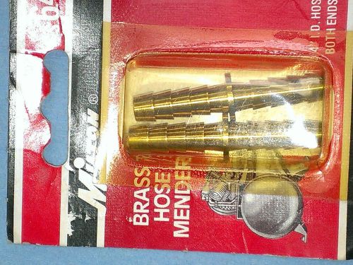 TF-MILTON, BRASS HOSE MENDER, 1/4&#034; I.D. HOSE, BOTH ENDS, S640