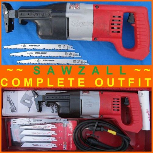 USA MILWAUKEE SAWZALL 110v HD RECIPROCATING ELECTRIC POWER SAW w/ EXTRA BLADES