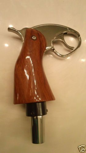 New Custom Gun Pistol Trigger Beer Tap Handle Keg Drink Knob 3/8&#034; Ferrule Thread