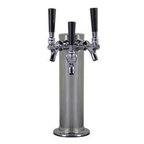 Triple Tap Draft Beer Tower - Stainless Steel D4743STT-