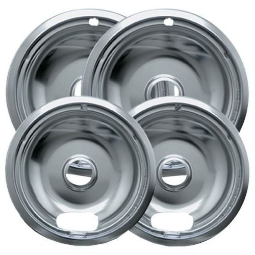 Range Kleen 10142XN Universal Chrome Drip Pans Style A Multi Pack