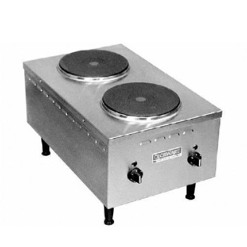 Cecilware Countertop Electric Short Order Stove 2 Burners Range EL24SH