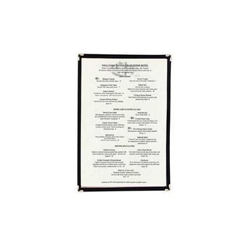 Update MCL-1BK Menu Cover 10.25&#034;x14&#034; legal single transparent plastic front/back