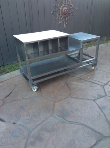 Stainless steel packing table