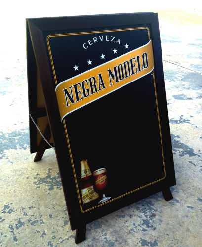 NEGRA MODELO BEER  24x44 A FRAME WOOD MENU MESSAGE SIDEWALK CHALKBOARD SIGN