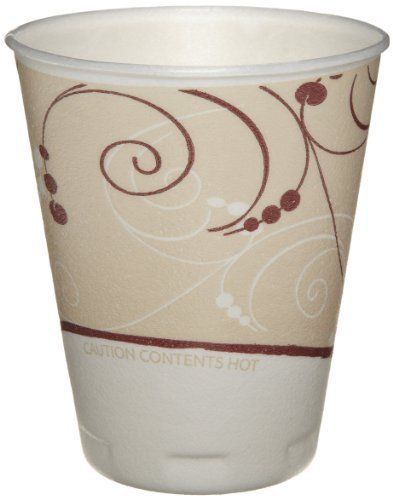 SOLO CUPS WX9J8002 Symphony Design Trophy Foam Hot/cold Drink Cups, Wrapped, 9
