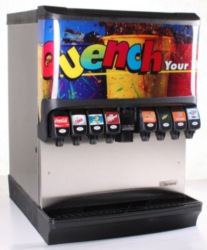 HEAVY DUTY COMMERCIAL GRADE &#034;SERVEND&#034; POP MACHINE WITH POP RACK W/FLOW JET PUMPS