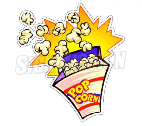 POPCORN I Concession Decal vendor cart trailer stand sticker equipment