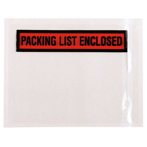 1000 Packing List Envelopes PACKNG LIST ENCLOSED Face back load 4-1/2&#034; x 5-1/2&#034;