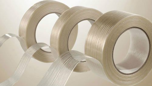 (96) 3/4&#034; x 60 yds vibac brand filament tape + tape dispenser  96 rls/cs 3.9 mil for sale