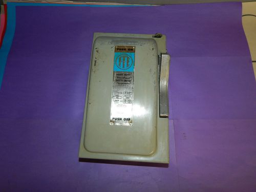 ITE Siemens F-352 safety switch 60 amp 3 pole 600 VAC F352