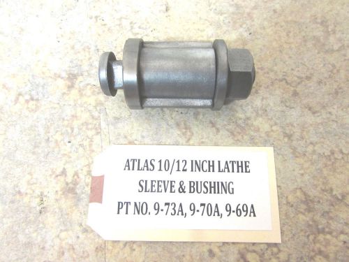 ORIG. ATLAS CRAFTSMAN 10 12 &#034; METAL LATHE COMPOUND BUSHING &amp; SLEEVE 9-70A 9-73A