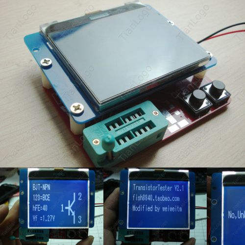 Big 12864 lcd transistor tester diode triode capacitance esr meter mos/pnp/npn for sale