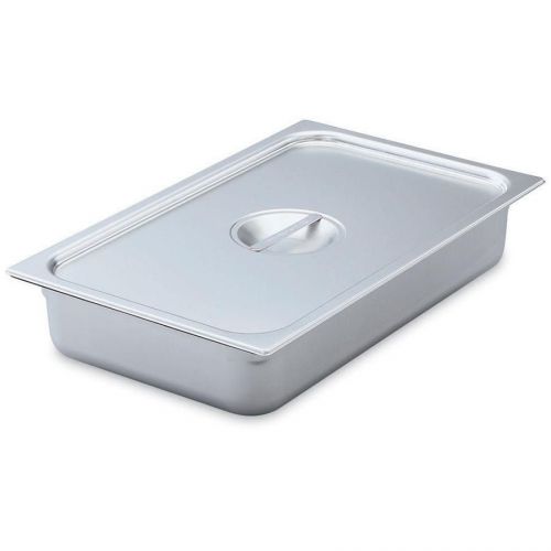 NEW  Full-Size Steam Pan and Lids, Stainless (Box of 3 Pans and Lids)