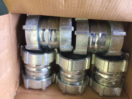 Steel City Tk-119 Galvanized Steel Couplings 3 1/2 E.M.T. (5) In Box