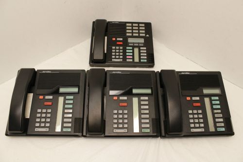 Lot of 4 mixed  Meridian Norstar M7208 Norstar M7310 Multi line phones