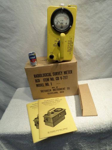 COLD WAR VICTOREEN CDV-717 M/#1 RADIATION DETECTOR/SURVEY METER  51075