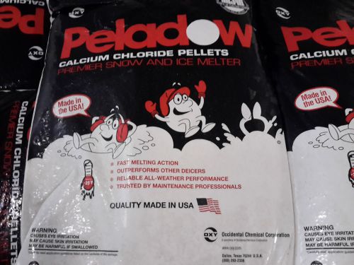 PELADOW ICE MELT CALCIUM CHLORIDE , 50 LB BAGS, 1 PALLET OF 55 BAGS