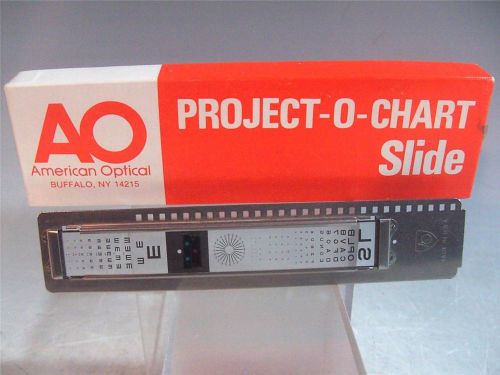 American Optical Project-O-Chart Slide In Original Box