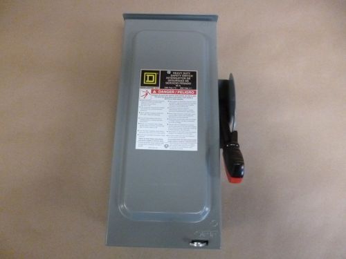 Square d 60 amp fuseable circuit breaker # h222nrb , 2 pole , 240 volt , 10 hp. for sale