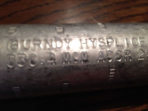 Burndy ycs33r hysplice jumper sleeve, 8-3/4&#034; length for sale