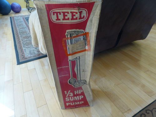 Teel 1/3 hp sump pump 3p612b dayton model 9k633 for sale