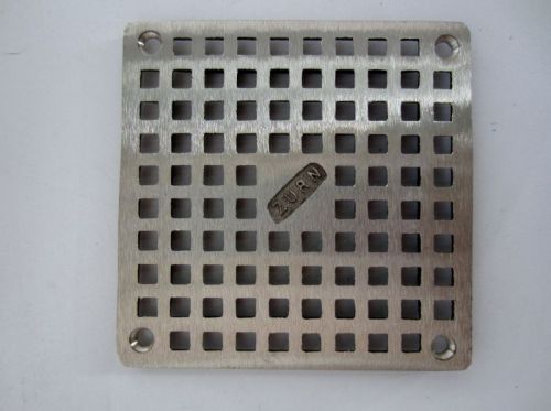 Zurn grate square, replaement  jp2280-s5-str-grain, grainger 4wdr4 4&#034; 5&#034; oa new for sale