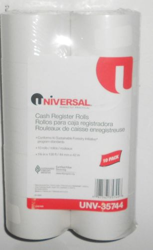 Universal Cash Register Rolls, 10 Pack, New