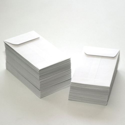 (25) SMALL COIN ENVELOPES White Gummed Seal Acid Free 4 1/4 x 2 1/2 (4.25&#034;x2.5&#034;)