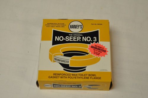 Harvey&#039;s no-seep #3 wax ring 004305 one piece toilet gasket new in box! for sale