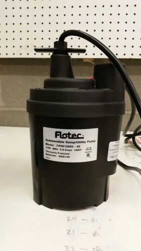 Flotec 1/6 hp submersible utility pump fp0s1300x for sale