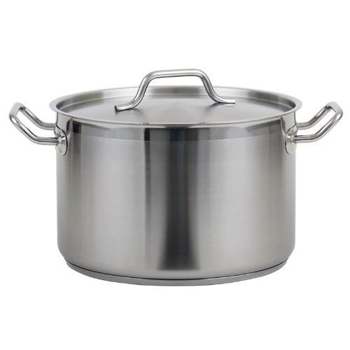 Stock pot roy ss rspt 32-32 qt stainless steel w lid royal industries for sale