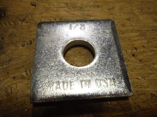 1/2&#034; square strut washer DOMESTIC (50pcs) Zinc