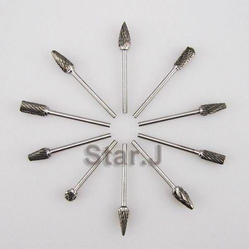 10 dental lab titanium nitrate carbide burs new for sale