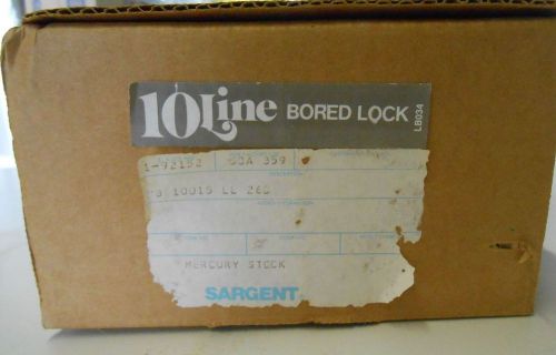 Nos sargent 10 line passage lockset schools hospital handicapped access lever ss for sale